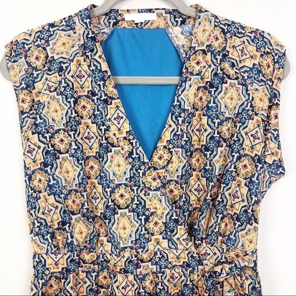 TULLE | ANTHROPOLOGIE Medallion Wrap Mini Dress Tie Waist Women’s Size Small - Picture 3 of 6